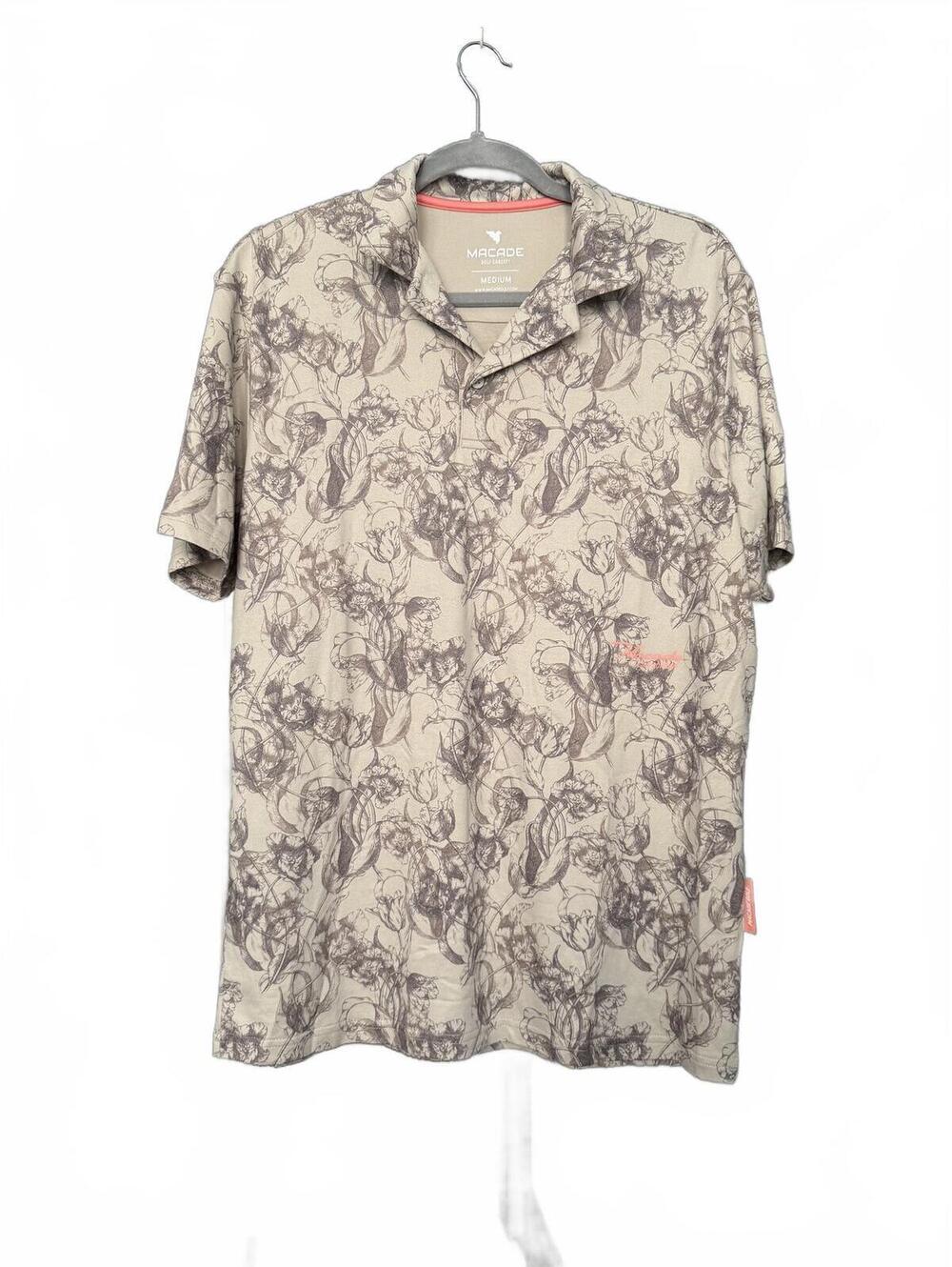 Macade Golf Floral Golfing Polo Size Medium